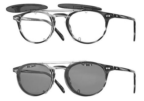 Oliver Peoples Riley R with custom clip on flip up :D Clip On Sunglasses For Men, Eye Glasses Shapes, Shades Eyewear, Oliver Peoples Glasses, Types Of Sunglasses, Glasses For Your Face Shape, Mens Sunglasses Fashion, Cool Glasses, Clip On Sunglasses