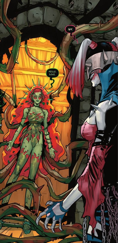 Harley And Ivy, Poison Ivy Comic, Dc Poison Ivy, There Can Only Be One, Poison Ivy Dc Comics, Cosmic Comics, Gotham Villains, Robin Dc, Harley Quinn Artwork