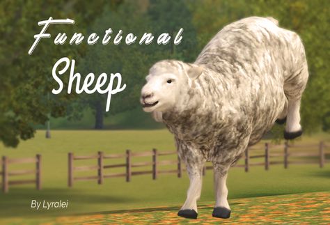 Mod The Sims - Functional Sheep (Look! A living sheep!) V1.2 The Sims 4 Cottage Living, Sims 4 Cottage Living, Sims 4 Pets Mod, The Sims 3 Pets, Sims 4 Cottage, Ts3 Cc, The Sims 4 Packs, Sims 4 Expansions, Animal Room