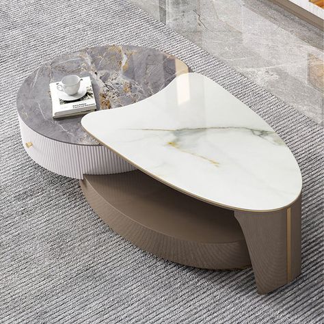 Unique Coffee Table Design, Centre Table Design, Centre Table Living Room, Coffee Table Arrangements, Center Table Living Room, Central Table, Hall Interior Design, Hall Interior, Form And Function