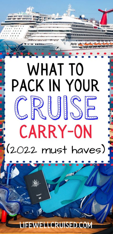 Cruise Carry On Bag, Packing A Carry On Bag, Embarkation Day, Carnival Cruise Tips, Cruise Rooms, Canada Cruise, Cruise Packing Tips, Things To Pack, Disney Cruise Vacation