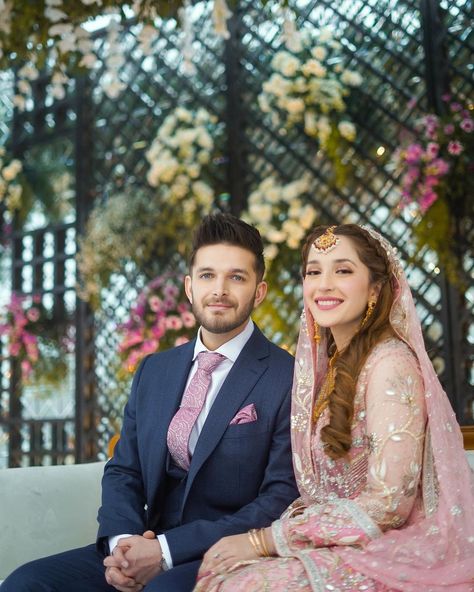 Fiza Khawar, Hamza Abbasi, Naimal Khawar, Designer Dresses Elegant, Pakistani Party Wear Dresses, Wedding Kurta For Men, Girls Designer Dresses, Groom Wedding Dress, Pakistani Formal Dresses