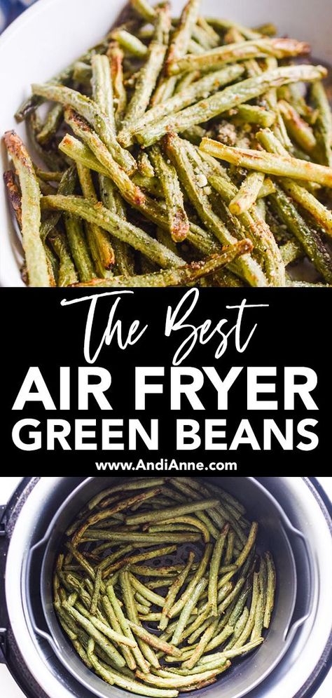 Airfryer Meals, Air Fryer Green Beans, Air Fried Green Beans, The Best Air Fryer, Best Air Fryer, Air Fried Food, Air Fryer Oven Recipes, Healthy Side Dish, Air Fry Recipes