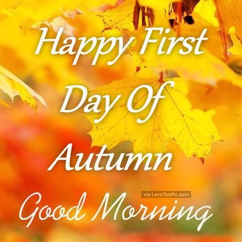 Happy First Day Of Autumn Good Morning autumn fall good morning autumn quotes… First Day Of Autumn Quotes, Fall Fb Cover Photos Quotes, Autumn Good Morning, 1st Day Of Autumn, Autumnal Equinox Celebration, New Month Greetings, Fb Cover Photos Quotes, Happy First Day Of Autumn, New Month Wishes