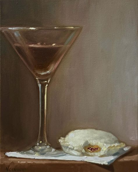 Happy hour anyone?🍸 'Espresso Martini and Uncrustable' brought to you by artist and former art professor Noah Verrier (@noahverrier). #artcurrently #artistshowcase #contemporaryart Martini Painting, Big Jar, Espresso Martini, Artist Statement, Large Canvas Prints, Sign Printing, Oil Paintings, 21st Century, Martini