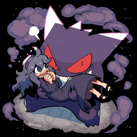 Gengar's protection | Hex Maniac | Know Your Meme Ghost Type Pokemon, Gengar Pokemon, Ghost Type, Pokemon Memes, Ghost Hunting, Pokemon Trainer, Know Your Meme, Japanese Artists, Pokemon Art