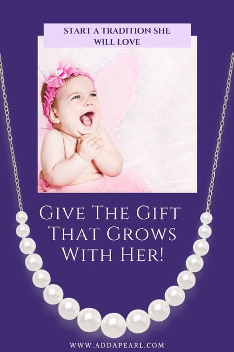 Give her a gift she'll never forget with pearls. Give her an Add-A-Pearl Necklace. Add A Pearl Necklace Tradition, Easy Cheap Gifts, Add A Pearl Necklace, Grandchildren Gifts, Heirloom Gifts, Jewelry Tips, Beading Ideas, Pearl Necklaces, Cheap Gifts