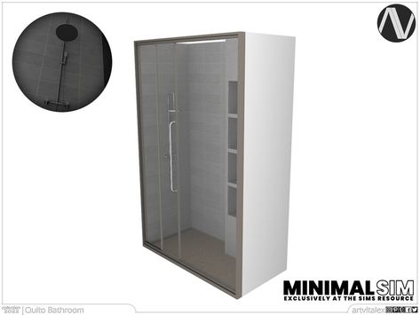 Resource Furniture, Bathroom Tub Shower, Sims Free Play, Shower Rack, The Sims 4 Packs, Industrial Floor Lamps, Tumblr Sims 4, Industrial Flooring, Los Sims