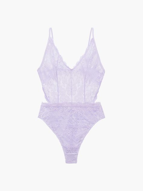 Floral Lace Teddy in Purple | SAVAGE X FENTY Purple Lingerie, Red Bodysuit, Lace Cutout, Teddy Lingerie, Pink Cotton Candy, Savage X Fenty, Bodysuit Lingerie, Lace Lingerie Set, Purple Lavender