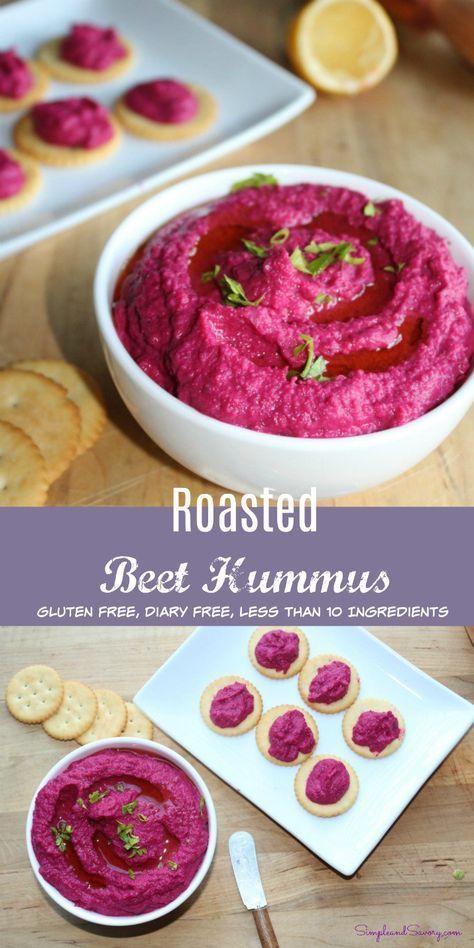 Roasted beet Hummus Beet Hummus Recipe, Roasted Beet Hummus, Snack Hacks, Beet Hummus, Pan Sin Gluten, Vegan Party, Beet Recipes, Ninja Recipes, Healthy Dips