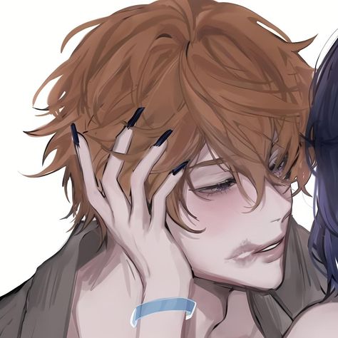 Pinned On The Wall Pose, Childe Pfp Icon, Tartaglia Matching Pfp, Chiscara Matching Pfps, Childe Icon, Kou Diabolik Lovers, Arte Zombie, Grunge Couple, Cute Anime Profile Pictures