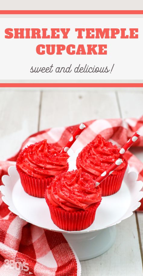 Check out the flavor of this Shirley Temple Soda Cupcake Recipe! When it comes to making cupcakes, add this to your list! Smores Cupcake Recipe, Soda Cupcakes, Key Lime Cupcakes, Making Cupcakes, Cake Mix Cupcakes, Fried Steak Recipes, Soda Recipe, How To Make Cupcakes, Cupcake Recipe