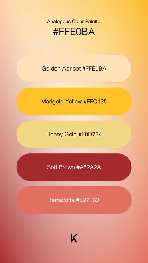 · Golden Apricot #ffe0ba, a radiant embrace of warmth and subtlety. ·  #AmberGlow #ApricotBlush #Color #ColorPalette #GoldenApricot #Hex · Kid’s Pattern Honey Palette, Analogous Color, Bear Honey, Colour Pallets, Hex Color Palette, Honey Yellow, Marigold Yellow, Model Paint, Hex Colors