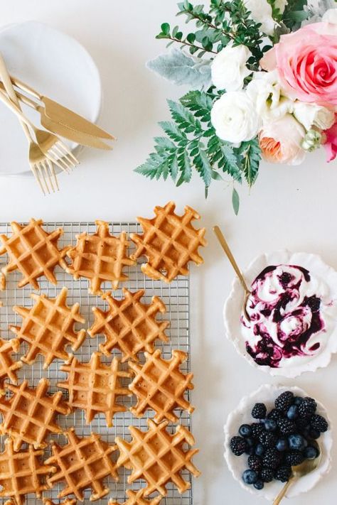 Whey Waffles with Elderberry Blueberry Yogurt Whip! Whipped Yogurt, Blueberry Yogurt, Breakfast Photography, Real Simple Magazine, Waffles Recipe, Breakfast Food List, Food Photography Inspiration, Recipes Snacks, Food Fruit