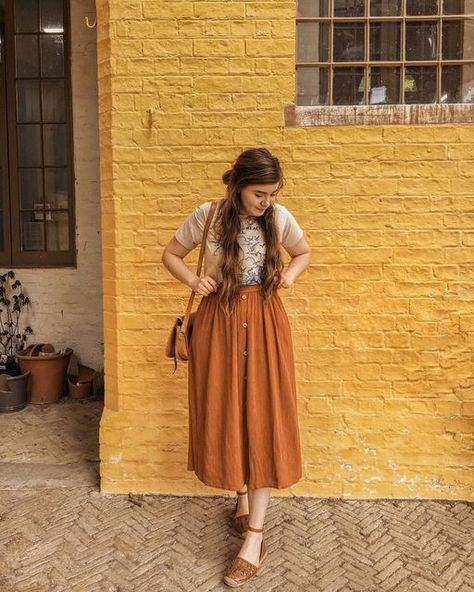 Daisy 🌻 on Instagram: "will forever love this colour combination 🧡💛" Plus Size Summer Outfits Casual, Autumn Fashion Curvy, Casual Elegant Style, Polished Casual, Fall Attire, Causual Outfits, Hippie Outfits, Curvy Outfits, Fall Fashion Outfits