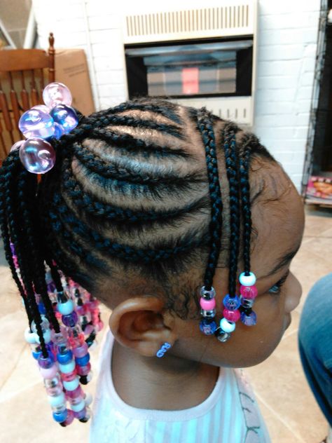 Girls Cornrow Hairstyles, Kids Cornrow Hairstyles, Black Baby Girl Hairstyles, Baby Girl Hairstyles Curly, Black Kids Braids Hairstyles, Kids Style Hair, Cute Toddler Hairstyles, Girly Hairstyles, Lil Girl Hairstyles