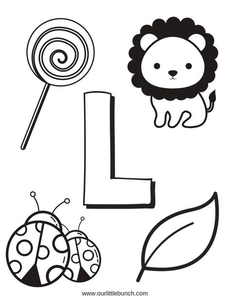 L Preschool Activities, Letter L Crafts For Preschoolers, Letter L Activities For Preschool, Letter L Preschool, Letter L Worksheet, Letter L Crafts, Letter L Worksheets, Letter B Worksheets, Color Worksheets For Preschool