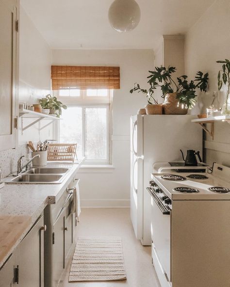 Rental Makeover, Rental Kitchen Makeover, Builder Grade Kitchen, Rental Home Decor, Rental Bathroom, Rental Kitchen, Minimalist Apartment, Studio Kitchen, Apartment Aesthetic