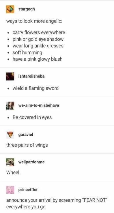 Funny Tumblr Posts For The Week Of April 15, 2019 SPN good omens and more I guess Funniest Tumblr Posts, Diy Tumblr, Cool Tumblr, Diy Event, Funny Tumblr Posts, Humor Memes, Tumblr Funny, Tumblr Posts, Writing Prompts