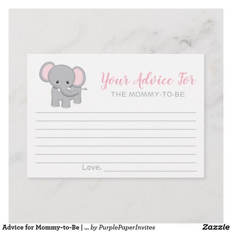 Advice For The Mom To Be, Gender Reveal Advice Cards, Advice For New Parents Cards, Advice For Mommy To Be Printable Free, Mom To Be Advice Cards, Mom Advice Quotes, Step Mom Advice, Adventure Awaits Baby Shower, Mother And Baby Elephant