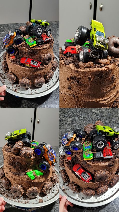 Monster Truck Bday Cake, Monster Truck Birthday Cake, Truck Birthday Cake, Truck Birthday Cakes, Monster Truck Cake, Truck Cake, Truck Cakes, Monster Truck Party, Monster Trucks Birthday Party