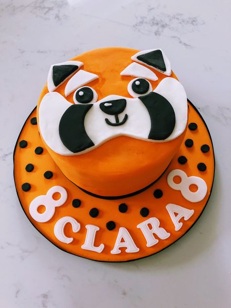 Red Panda Cake Ideas, Red Panda Party Ideas, Red Panda Cake, Cake Boos, Panda Birthday Cake, Panda Themed Party, Panda Cupcakes, 9th Birthday Cake, Zoo Birthday Party