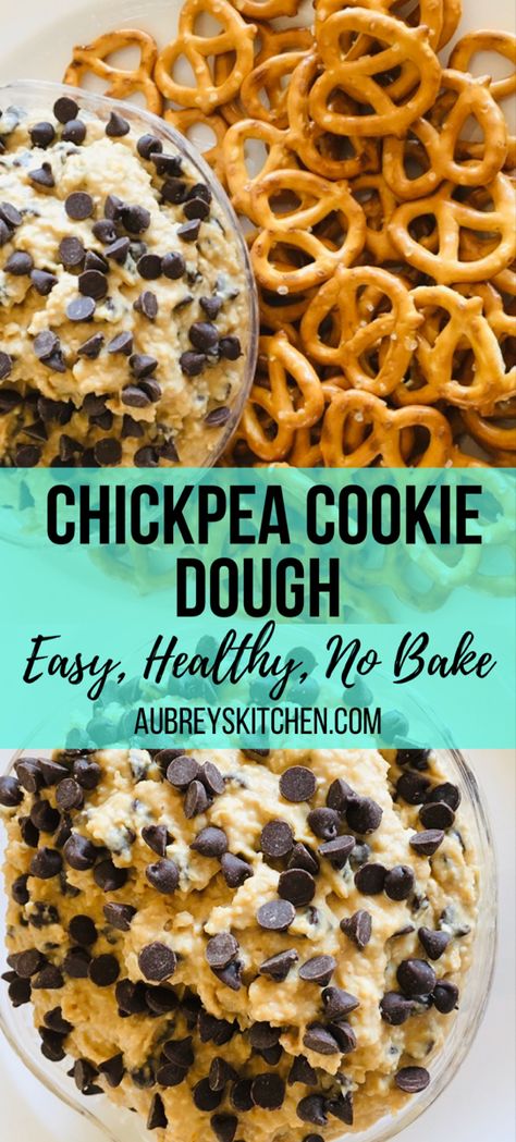 Chickpea Dough, Chickpea Cookie Dough Dip, Basic Cookie Dough Recipe, Basic Cookie Dough, Cookie Dough Dip Healthy, Cookie Dough Desserts, Chickpea Cookie Dough, Dessert Dip Recipes, Chickpea Cookies