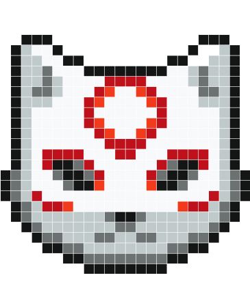 Pixel Wolf Art, Wolf Pixel Art, Pixel Art Animals, Modele Pixel Art, Anime Pixel, Easy Pixel Art, Arte 8 Bits, Pixel Art Templates, Perler Art