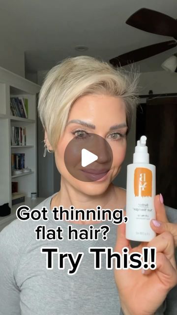 157K views · 4.6K likes | Donnie Flaherty, NASM CPT, CNT on Instagram: "Got thinning, flat hair?!   Lift Me Up Hair thickener is a must! As I’ve gotten older my hair has thinned quite a bit in the front. I love how much more volume I get now.   I also love that it’s a light weight spray that’s pack with skin-nurturing ingredients like ceramide, biotin and niacinamide that instantly thickens and adds fullness without stripping or drying my hair out.  Comment HAIR for a direct link and use code: DONNIE10  for a 10% discount!!   #betternotyounger #liftmeup #hairthickening #hairthinning #hairthickener #womenover40 #middleagedwomen #shorthairstyle #shorthairideas #shorthairproducts #shorthairstylesforwomen" Products For Thinning Hair For Women, How To Style Thinning Hair, Donnie Flaherty Hair, Very Fine Hair Hairstyles, How To Style Fine Hair, Fine Hair Products, Donnie Flaherty, Hair Products For Fine Hair, Thining Hair