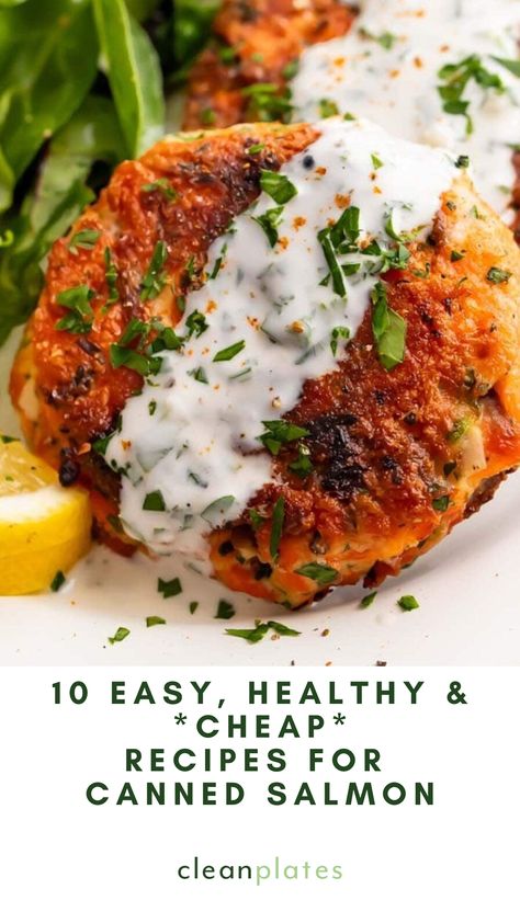 Canned salmon is just as healthy as fresh, but far less expensive. Here are 10 easy recipes to make the most of it. Salmon Can Recipes, Canned Salmon Recipes Healthy, Canned Salmon Patties, Canned Salmon Recipes, Dill Recipes, Canned Salmon, Wild Caught Salmon, Can Salmon, Seafood Recipes Healthy