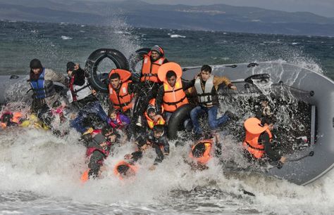 Refugee Art, Lesbos Greece, Refugee Boat, Refugees Art, Europe Continent, Novel Study, Refugee Camp, Photojournalism, Syria