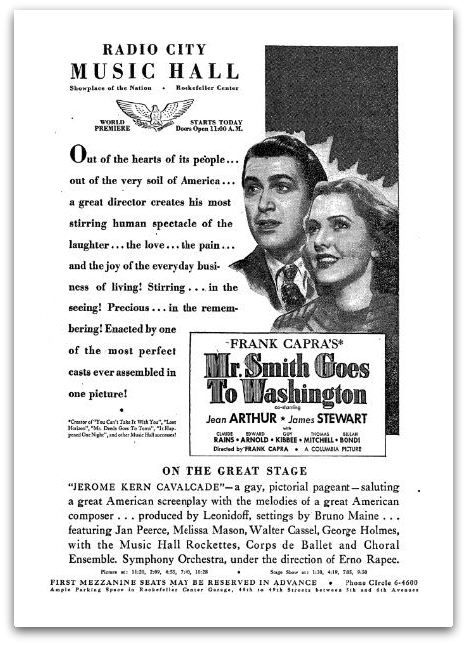 Mr Smith Goes to Washington, 1939 Mr And Mrs Smith Movie, Mr Smith Goes To Washington Poster, Mr Deeds Goes To Town 1936, The Ghost And Mrs Muir 1947, The Wolf Man 1941 Poster, Vintage Newspaper, Radio City Music Hall, Radio City, Movie Posters Vintage