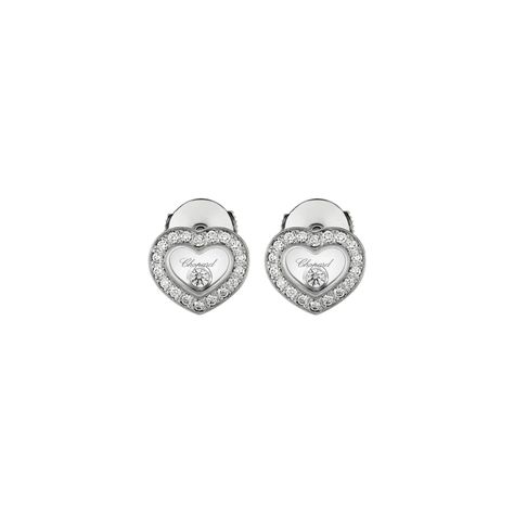 Chopard Happy Diamonds Icons 18ct White Gold 0.38ct Diamond Stud Earrings Chopard Earrings, Art Techno, Chopard Happy Diamonds, Chopard Jewelry, Diamond Icon, Dancing Diamond, Elegant Jewellery, Art Technology, Diamond Stud Earrings