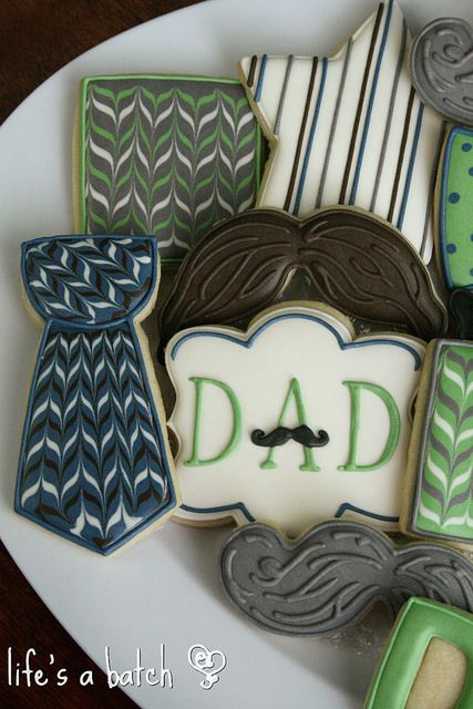 Fathers Day Cookies, Super Cookies, Flooding Cookies, Cookies Decoradas, Fathers Day Cake, Cookie Business, Sugar Cookie Designs, Creative Cookies, Fancy Cookies