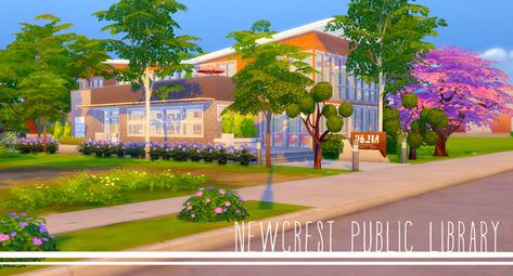 Sims 4 Newcrest, Ts4 Lots, Sims 4 Restaurant, Serenity Garden, The Sims 4 Lots, Game Cafe, Cafe Area, Die Sims 4, Sims Builds