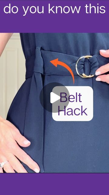 Belt Alternative Diy, Belt Or No Belt With Jeans, How To Fold Belts, How To Tie A Fabric Belt, Belt Hacks Women, Belt Hacks, How To Tie A Belt, Cloth Belts, Belt Knots