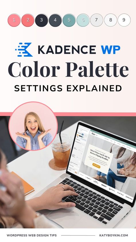 Each swatch in the Kadence Theme color palette has a unique purpose. If you don't set the colors up right, your website design will suffer. Follow this beginner-friendly tutorial to learn how to use the Kadence Theme color palette settings! Theme Color Palettes, Kadence Wordpress Theme, Text Borders, Theme List, Subtle Background, Website Color Palette, Theme Inspiration, Baby Blue Colour, Color Picker