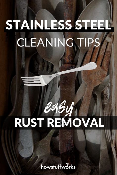 How To Get Rust Off Stainless Steel, How To Remove Rust From Stainless Steel, Rust Off Stainless Steel, Rust Removal From Metal, Remove Rust Stains, Stainless Steel Texture, Rust Remover, Stainless Steel Fridge, Remove Rust