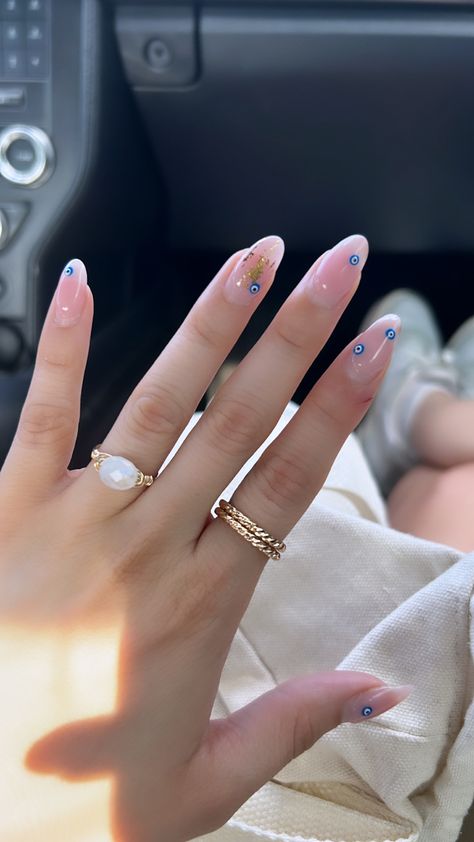 Evil eye nails 
Nail inspo 
Nail ideas Ombre Nails With Evil Eye, Almond Nails Designs Evil Eye, Evil Eye Nail Ideas, Evil Eye Nails Design, Evil Eye Nail, Purple Nail Art Designs, Evil Eye Nails, Purple Nail Art, Eye Nails