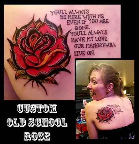 Lyrics from dropkick Murphy's song rose tattoo Drop Kick Murphys Rose Tattoo, Rose Tattoo Dropkick Murphys, Tattoos Meaning Strength, Old School Rose, Flower Tattoo On Side, Realistic Rose Tattoo, Flower Tattoo Meanings, Dropkick Murphys, Lyric Tattoos