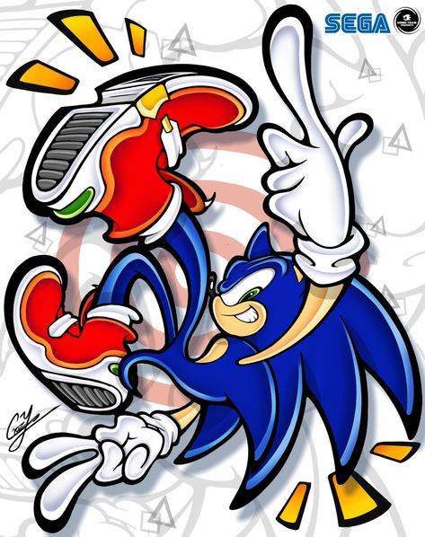 Majin Boo, Sonic Adventure 2, Retro Gaming Art, Sonic Funny, Sonic Fan Characters, Graffiti Style Art, Adventure Art, Sonic Adventure, Hedgehog Art