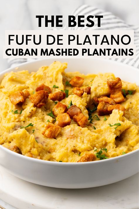 Mashed Plantains, Sweet Plantains, Cuban Dishes, Plantain Recipes, Boricua Recipes, Cuban Cuisine, Cuban Recipes, Latin Food, Caribbean Recipes