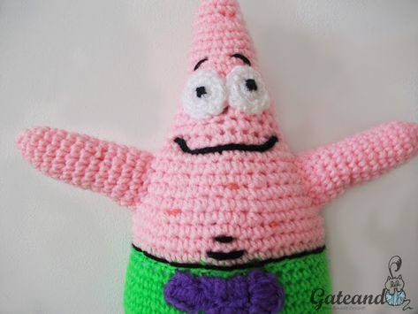 Free Pattern Patrick Star Amigurumi Sid Ice Age, Amigurumi Elephant, Patrick Star, Free Amigurumi Patterns, Yarn Tail, Ice Age, Amigurumi Free Pattern, Half Double Crochet, Crochet Patterns Amigurumi