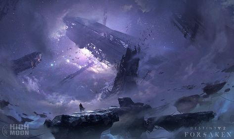 ArtStation - Destiny 2 Forsaken: Tangled Shore Dev, Jeremy Fenske Jeremy Fenske, Spaceship Graveyard, Game Inventory, Destiny Fanart, Destiny Tattoo, Destiny Backgrounds, Destiny Art, Destiny Game, Concept Art World