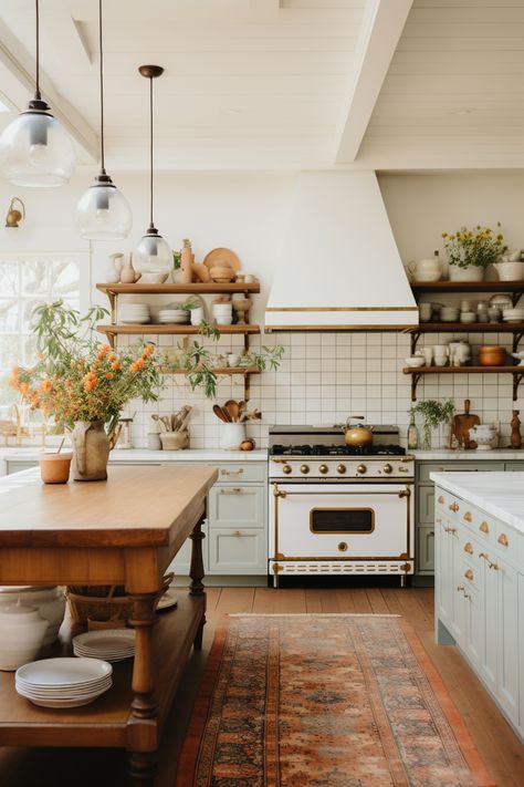 Scandi Cottage, Small Cottage Kitchens, Maine Kitchen, Cottage Kitchen Ideas, Vintage Toaster, Historic Farmhouse, Historic Cottage, Cozy Cottage Kitchen, Montana House