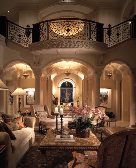 Interesting Coffee Table Interior Design Mediterranean, Mediterranean Living Room, Aesthetic Interior, Mediterranean Living, Castle Aesthetic, Lots Of Windows, Stair Case, Mediterranean Decor, Dresses Indian