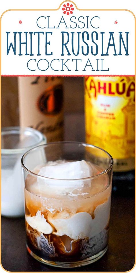 White Russian Recipe, Kahlua And Cream, White Russian Recipes, White Russian Cocktail, Creamy Cocktails, Dairy Free Alternatives, Clam Recipes, Sweet Coffee, Pineapple Smoothie