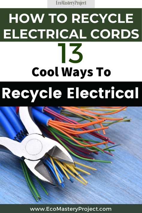 There are so many ways that you can use old electrical cords. Here are 13 of the most creative ideas we could find for recycling them! From cord window treatments, keychains, belts or even a guitar strap - these clever DIY projects will have you thinking twice about throwing those pesky wires away. Scrap Recycling, Cords Crafts, Upcycle Crafts Diy, Diy Gadgets, How To Recycle, Wire Diy, Diy Electrical, Medical Examination, Electrical Cord