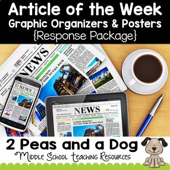 This article of the week response package can be used in any content area or English classroom to help students gain background knowledge, practice their reading and writing skills, as well as to keep classroom engagement high. Each week assign an article for Citation Encouragement, Creative Writing Exercises, Article Of The Week, Classroom Engagement, Breaking In, Writing Exercises, English Classroom, Digital News, History Class