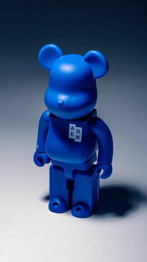 Be@rbrick Wallpapers, Bearbrick Design, Ader Error Graphics, Ader Error, Art Toys Design, Cute Fall Wallpaper, Custom Toys, Designer Toys, Blue Art